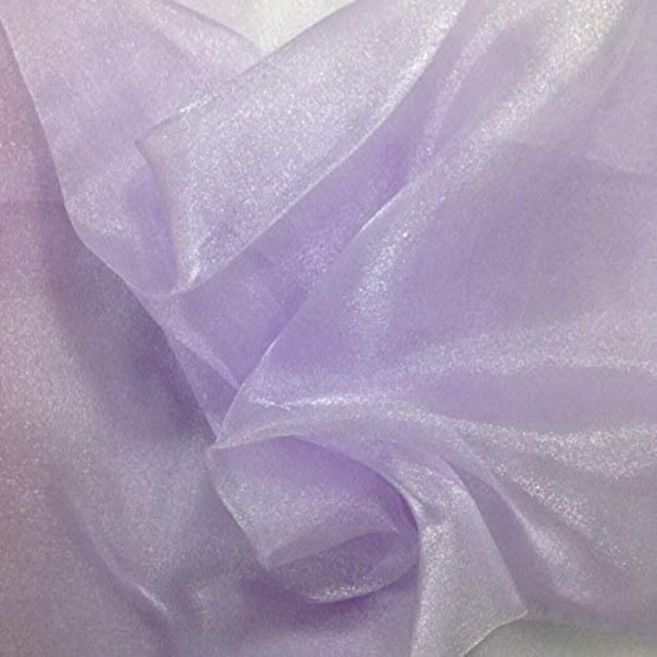 1 Yard Sheer Organza Fabric Crystal Sparkle 60 Inch Width for Dresses & Decor